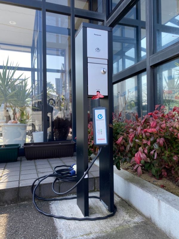 EV・PHEVスポット設備工事｜ヒダニ電機株式会社｜福井県福井市のEV・PHEVスポット設備工事、空調設備工事、照明LED化工事、民間電気設備工事、通信設備工事