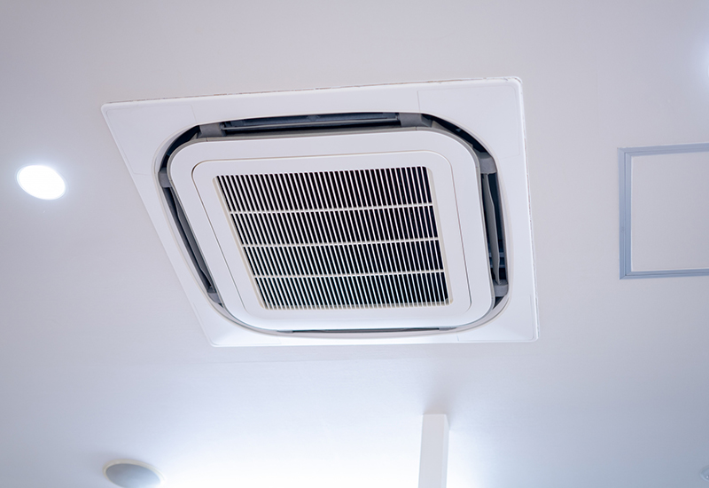 空調設備工事｜ヒダニ電機株式会社｜福井県福井市のEV・PHEVスポット設備工事、空調設備工事、照明LED化工事、民間電気設備工事、通信設備工事